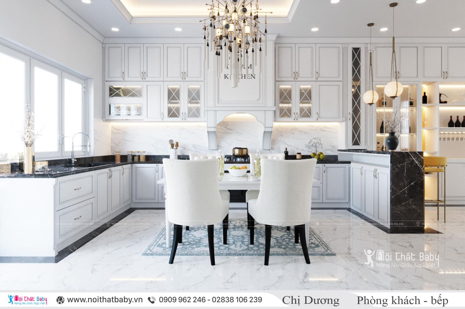 Thiết kế và thi công nội thất trọn gói căn hộ Verosa Khang Điền - Quận 9